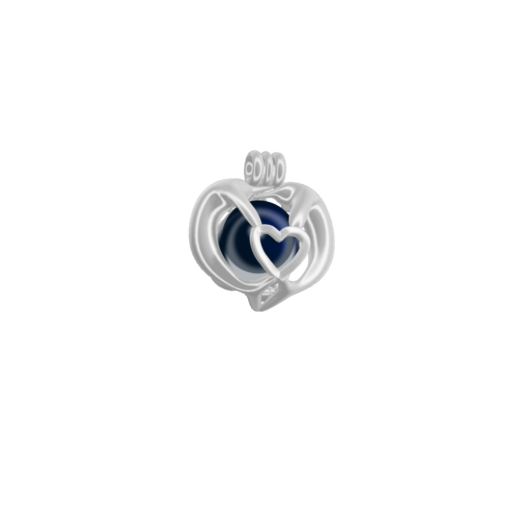 Heart Dolphin Cage Pendant